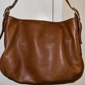 Vintage Coach Shoulder Leather Hobo Handbag Brown  #9213